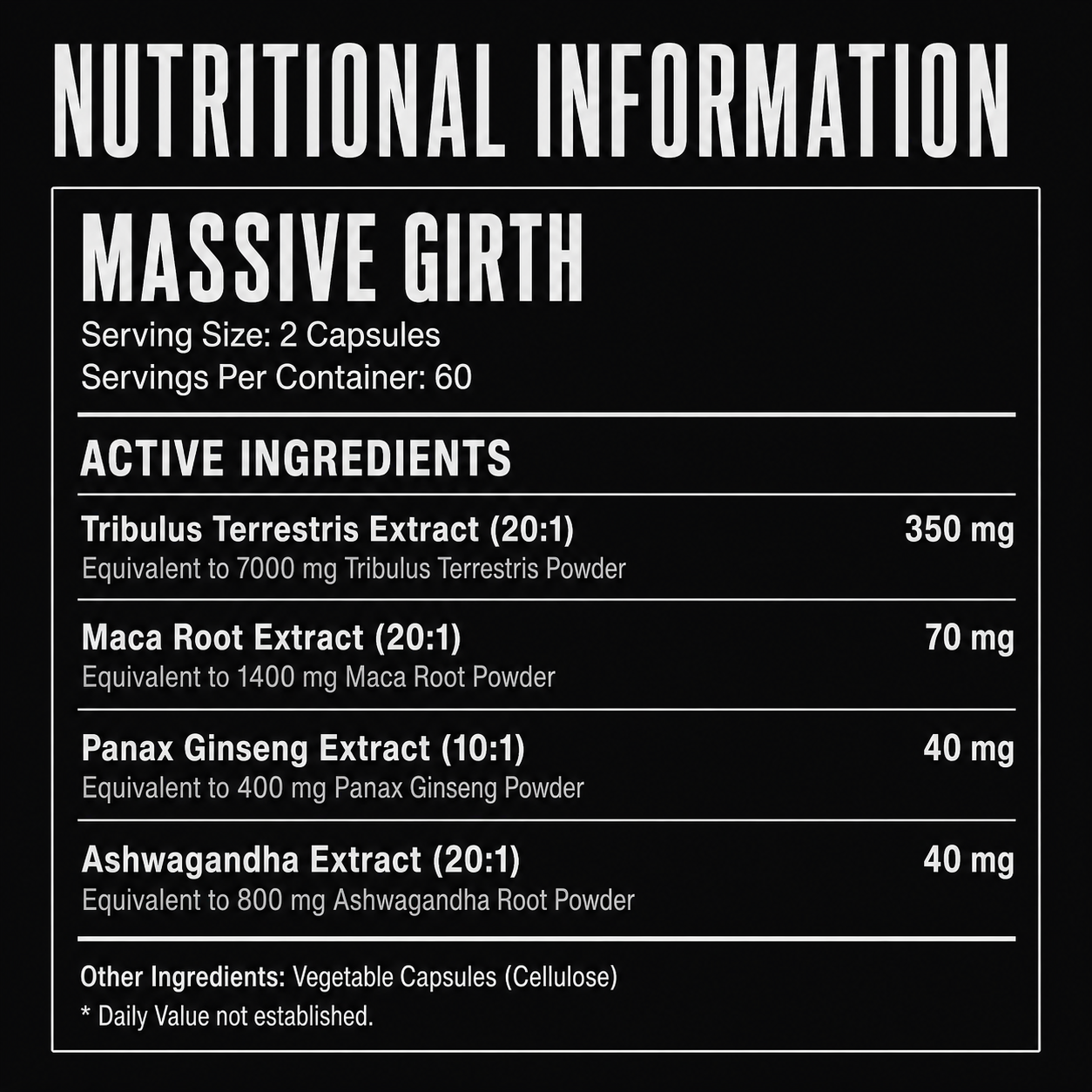 PrimeFuel Massive Girth Supplement