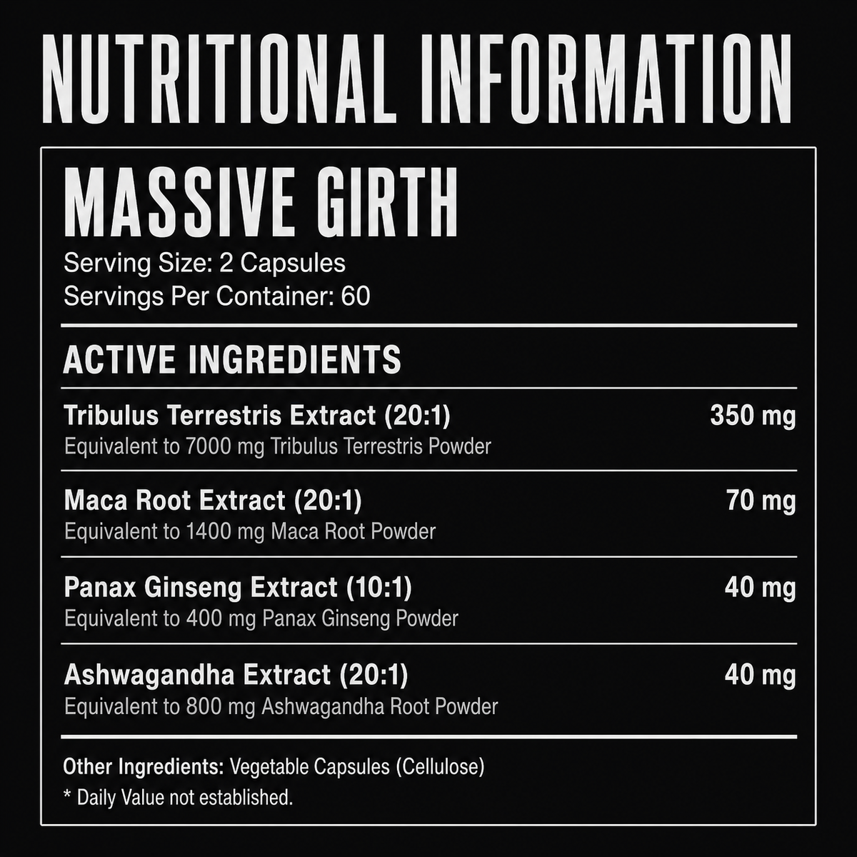 PrimeFuel Massive Girth Supplement
