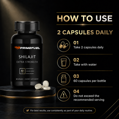 PrimeFuel Shilajit Extra Strength